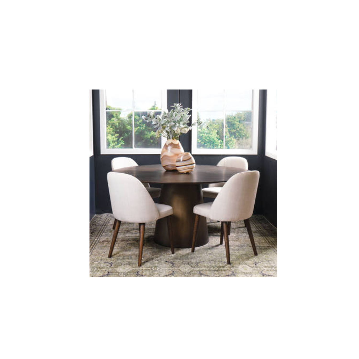 Le Monde - Malibu Dining Table with Cone Base