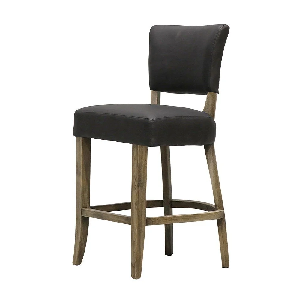Hawthorne - Crane Leather Barstool