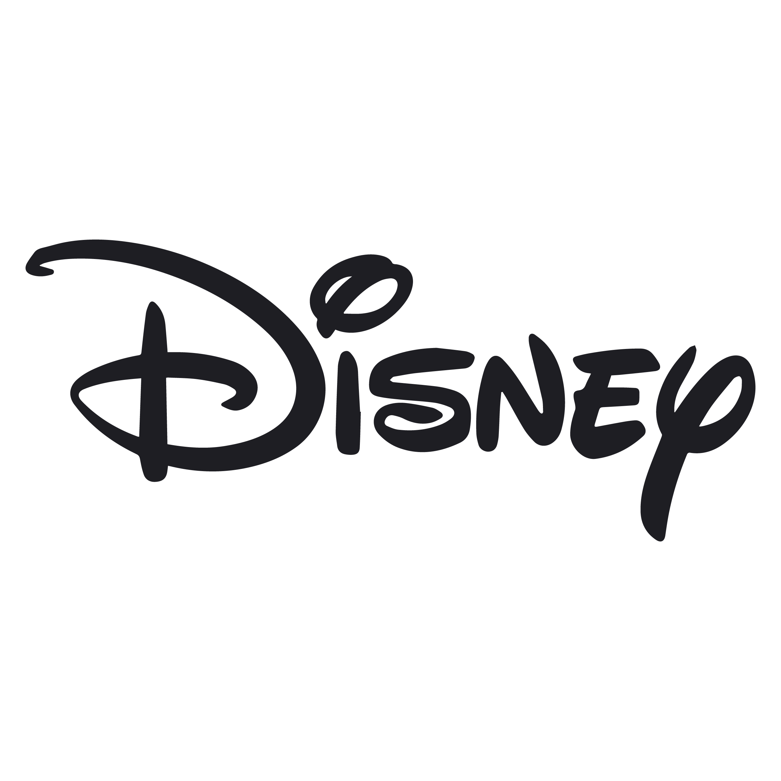Disney logo in black.