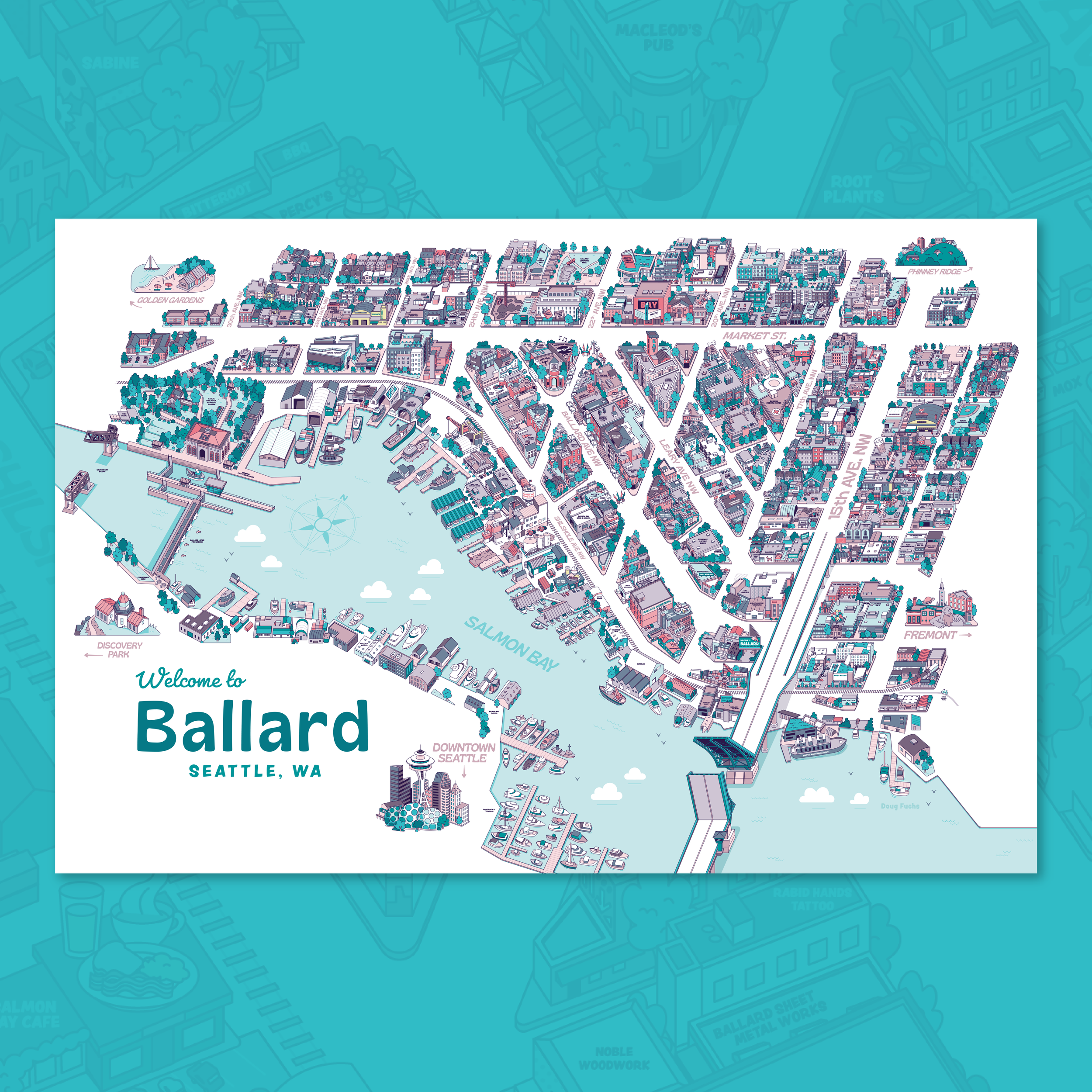 Ballard Map Print