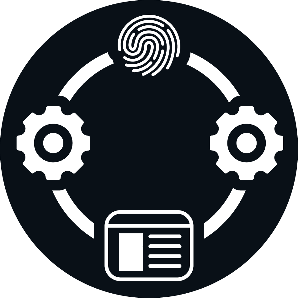 identity,e website and management icon