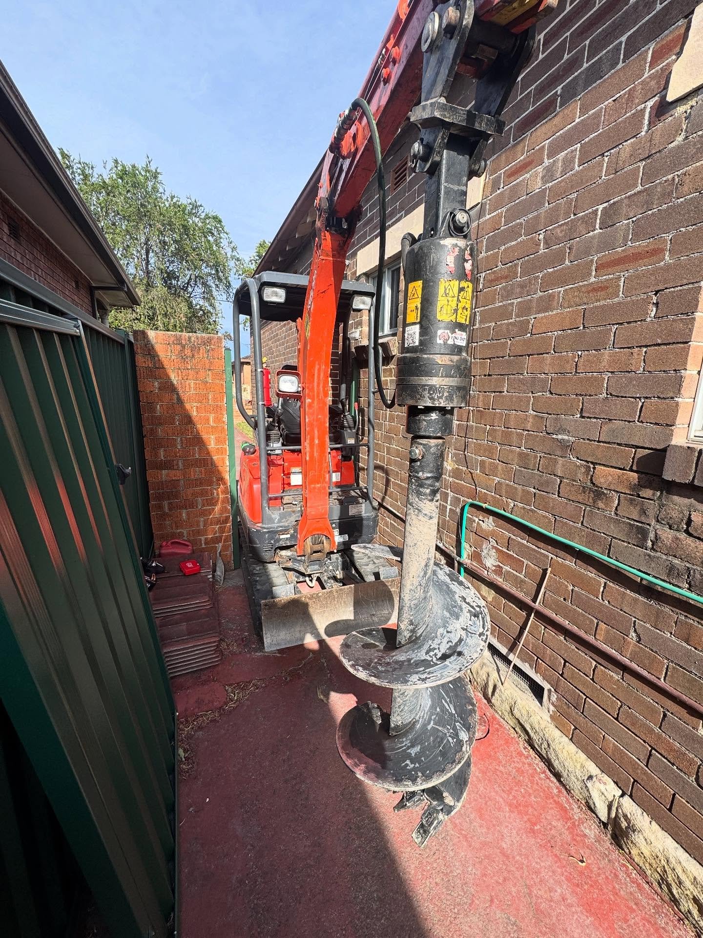 12 piers done for an extension with very minimal access. ☀️✅ #PGN