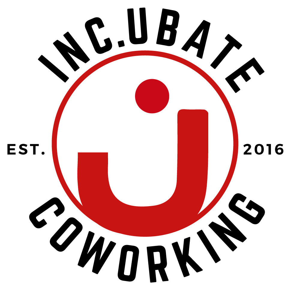 Red circular logo with a stylized lowercase 'j' inside, on a black background.