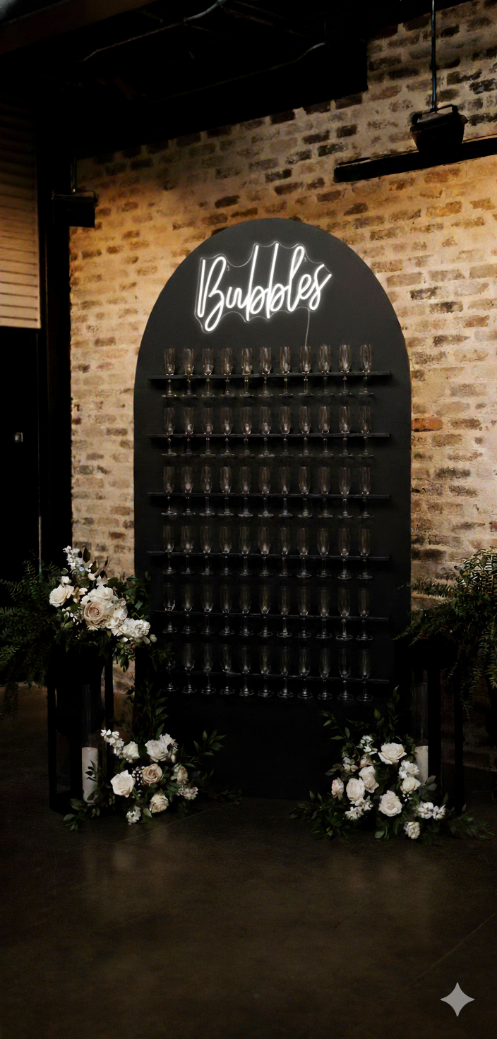 Champagne Wall Hire