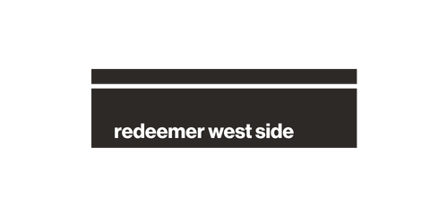 Text reads 'redeemer west side' on a dark background.