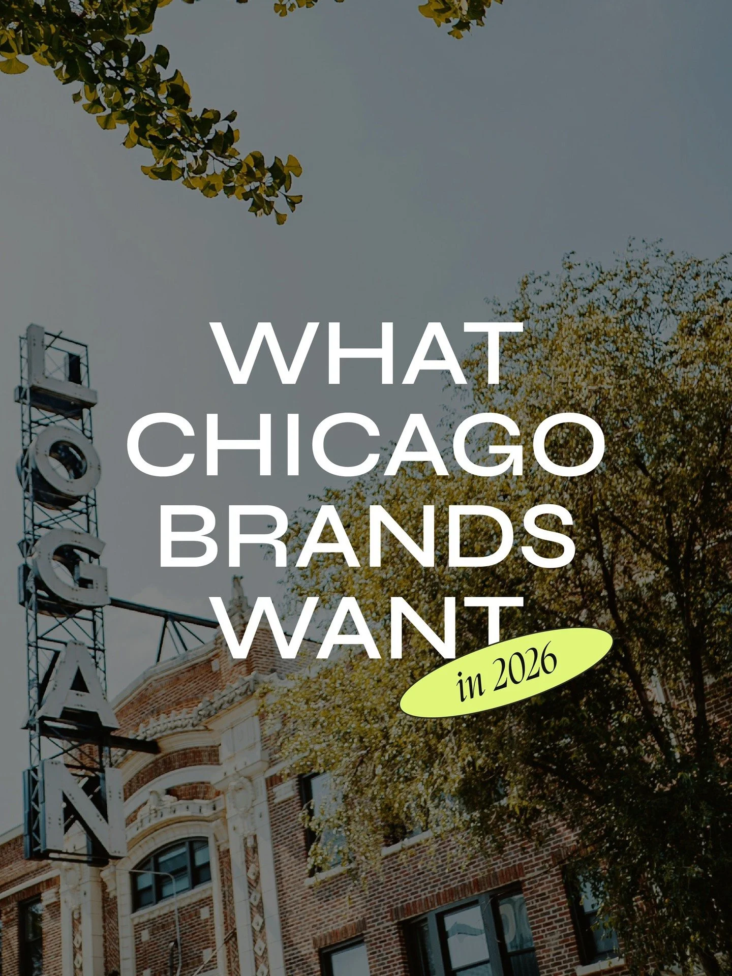 We&rsquo;ve been paying attention to what local brands are asking for lately.⁠
⁠
The conversation is shifting and it&rsquo;s less about polish for the sake of polish, and more about meaning, place, and connection.⁠
⁠
Chicago businesses want brands th