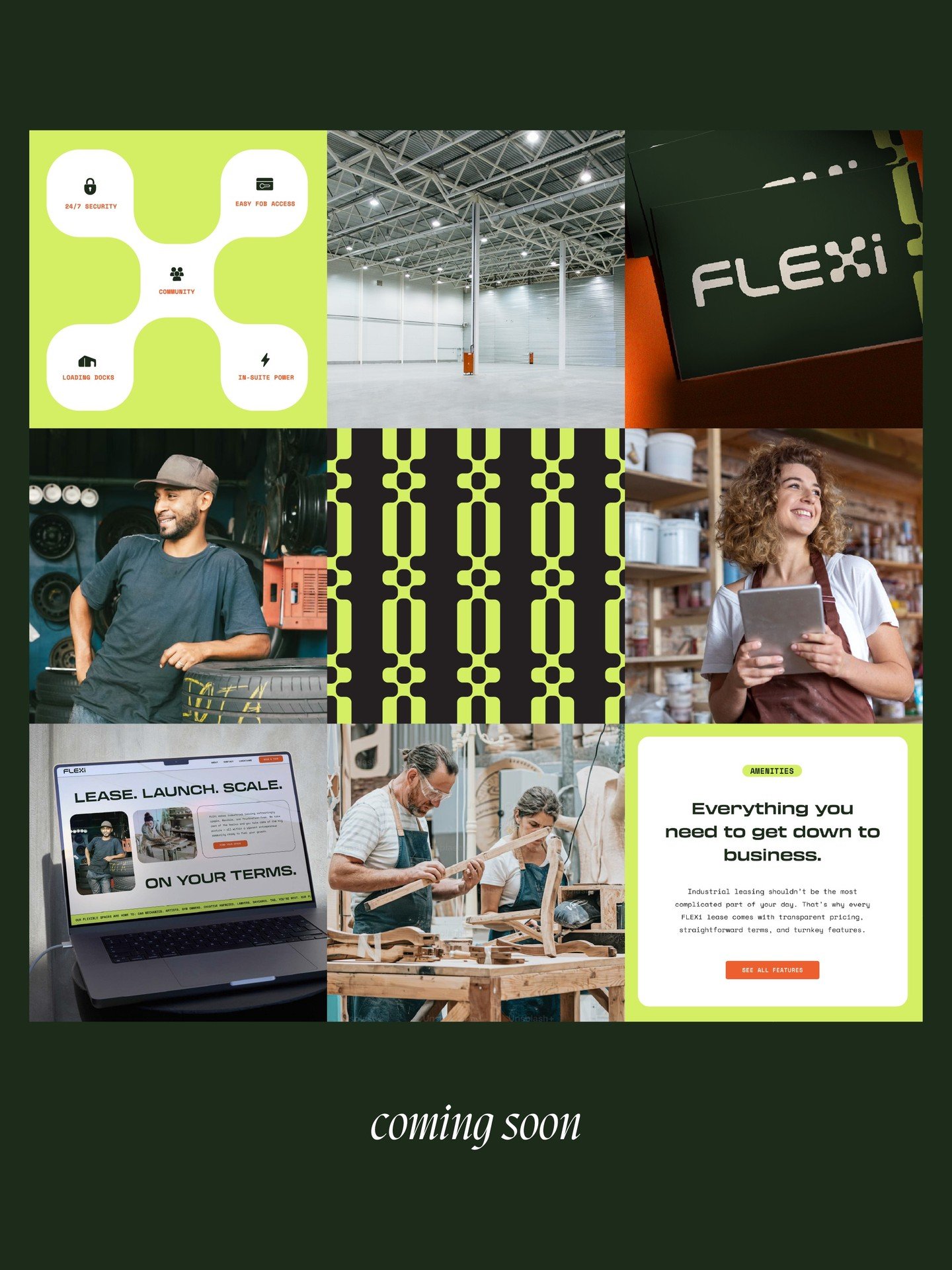 Lease. Launch. Scale. On Your Terms.⁠
⁠
FLEXi is transforming industrial leasing into a growth platform for modern businesses.⁠
⁠
Full website launch coming soon. 👀 👀 👀