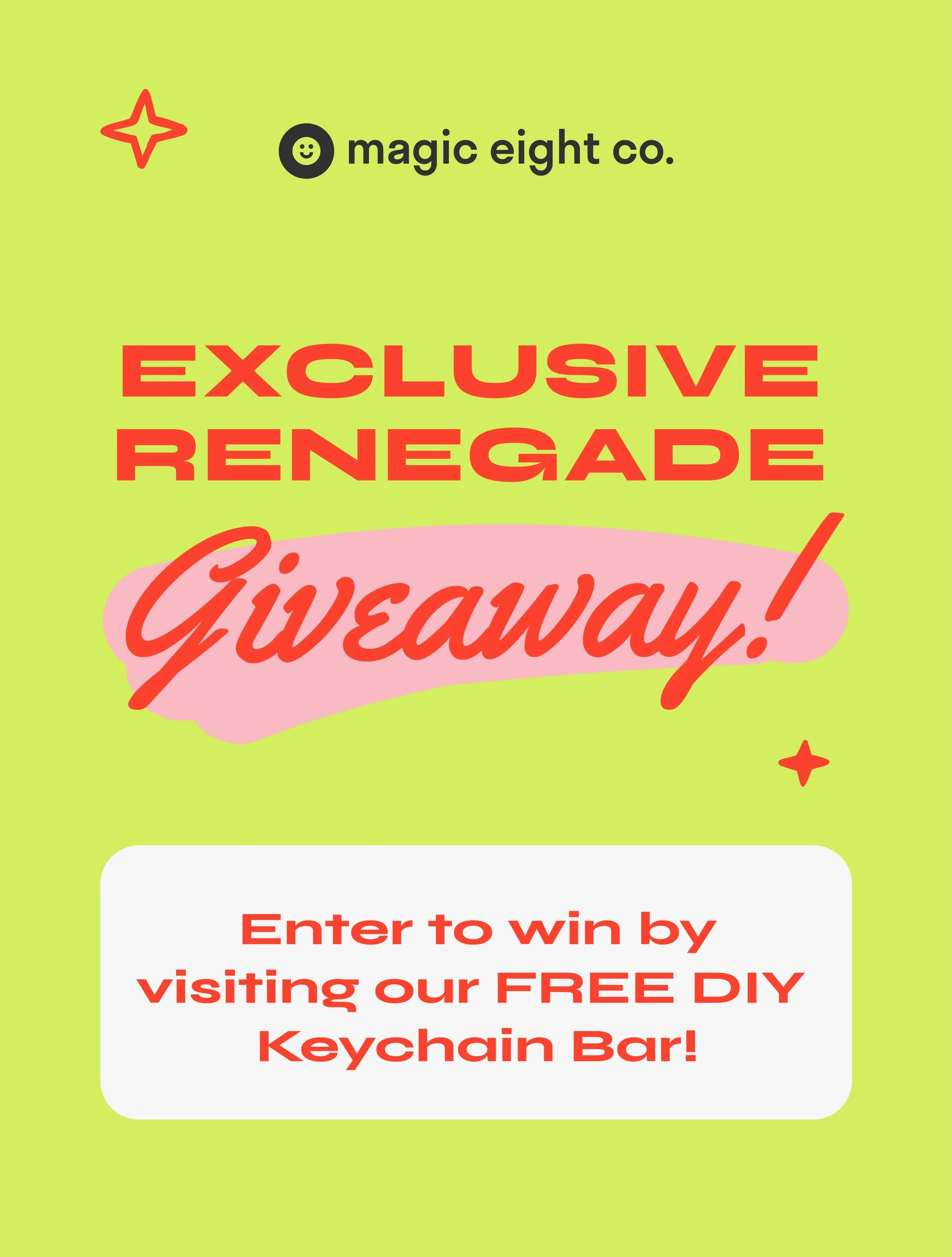 Stop by our Renegade booth this Saturday and Sunday from 11-6 PM @ Kedzie Blvd in Logan Sq to enter our exclusive small biz giveaway! 🤩

Thank you to our local partners for their generous donations to offer y&rsquo;all some fun local experiences and