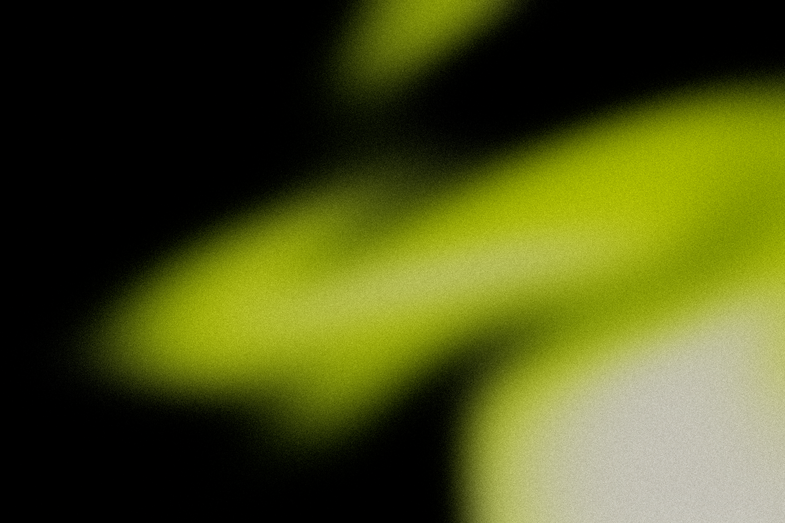 Abstract blurred image with shades of black, lime green, and off-white.