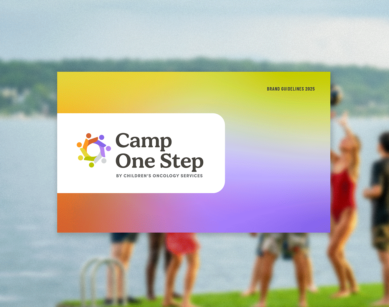 Camp One Step Brand Guidelines GIF designed by Magic Eight Co.