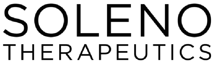 Soleno Therapeutics logo in black text.