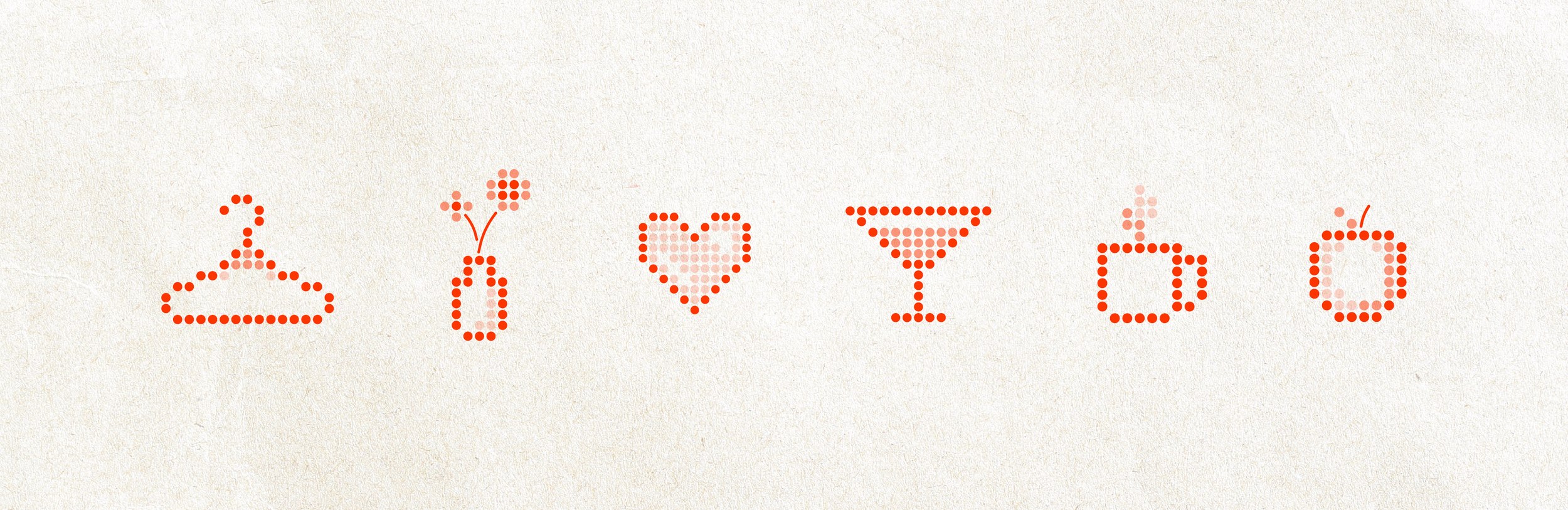 Iconography and illustration for these + dose Chicago.