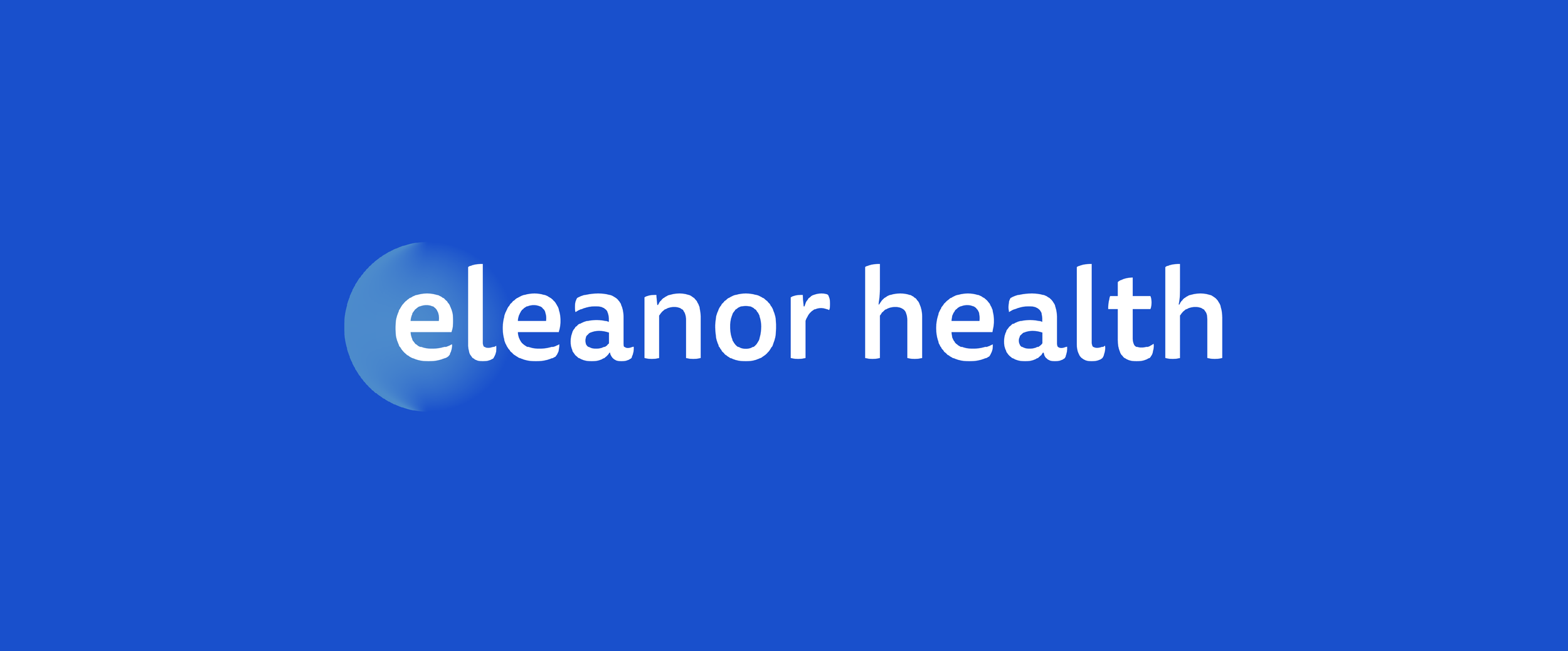 Eleanor Health logo on blue background