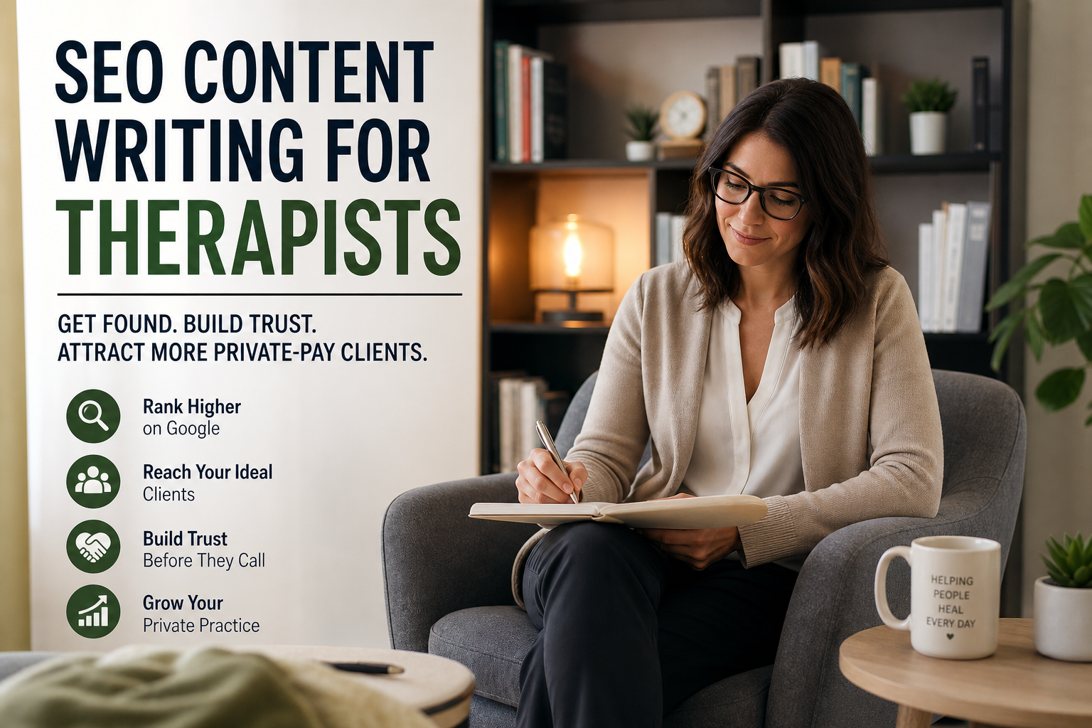 SEO Content Writing for Therapists Who Want More Private-Pay Clients