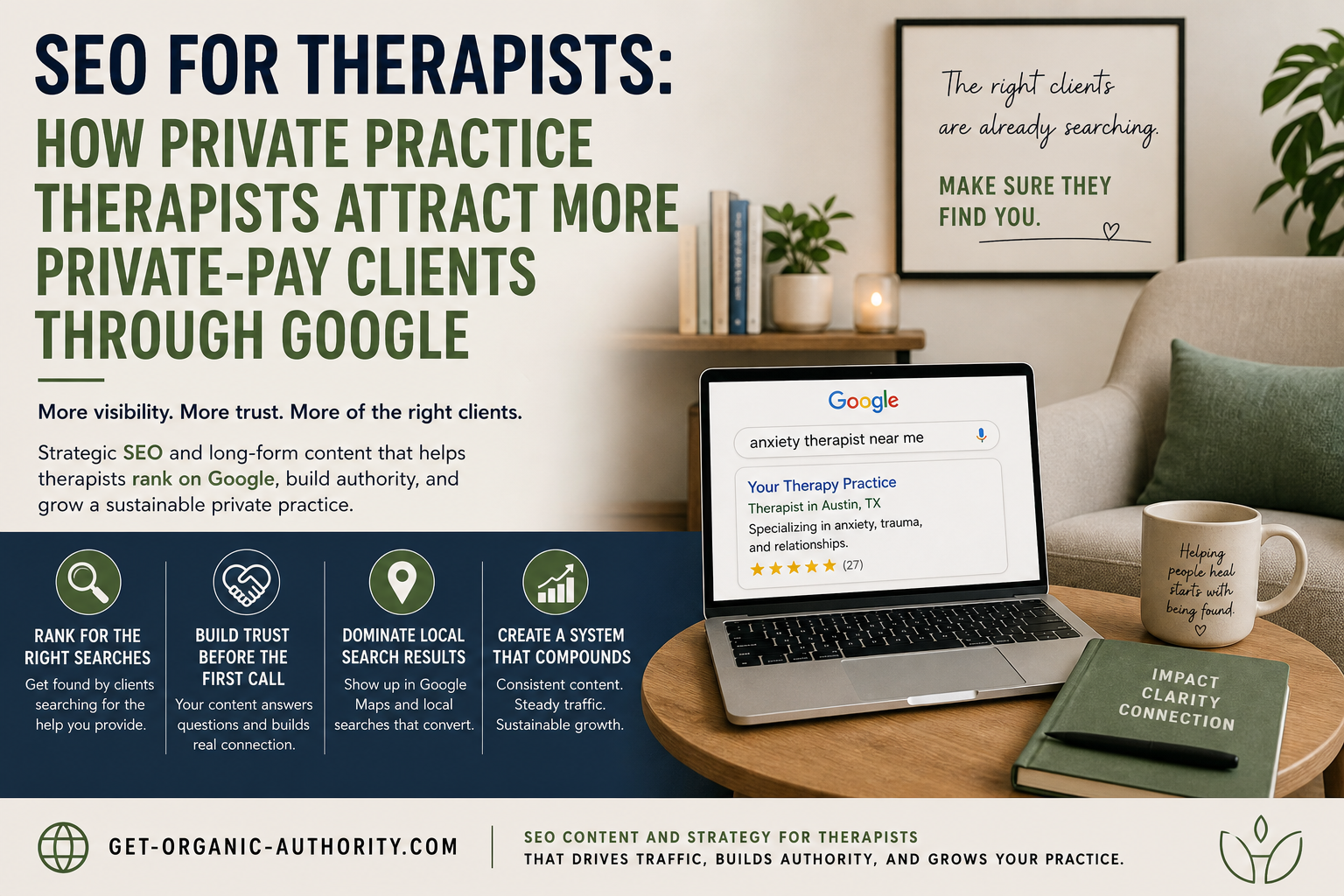 SEO for Therapists: How to Get Private-Pay Clients Without Relying on Directories