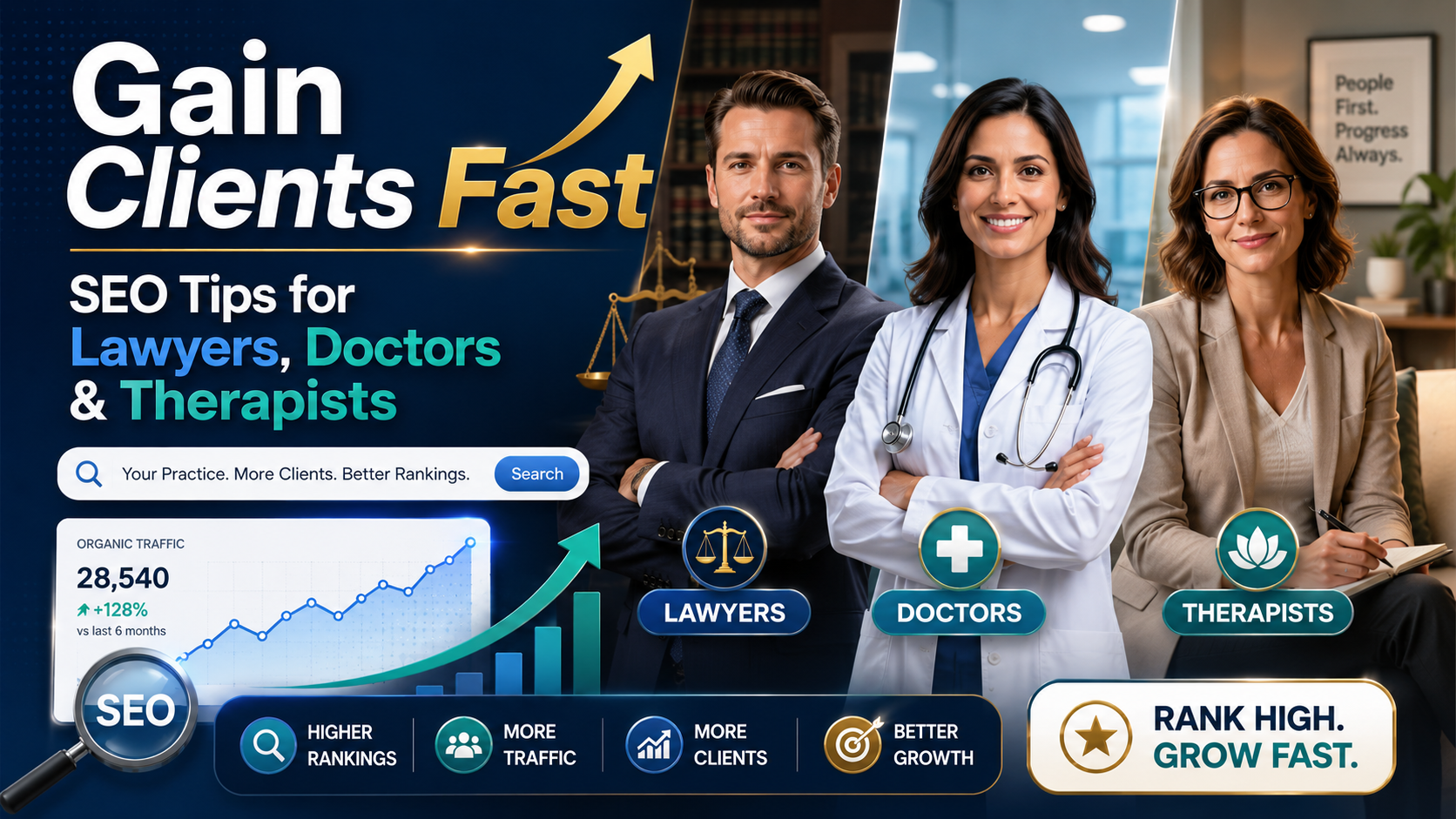 Gain Clients Fast: SEO Tips for Lawyers, Doctors &amp; Therapists