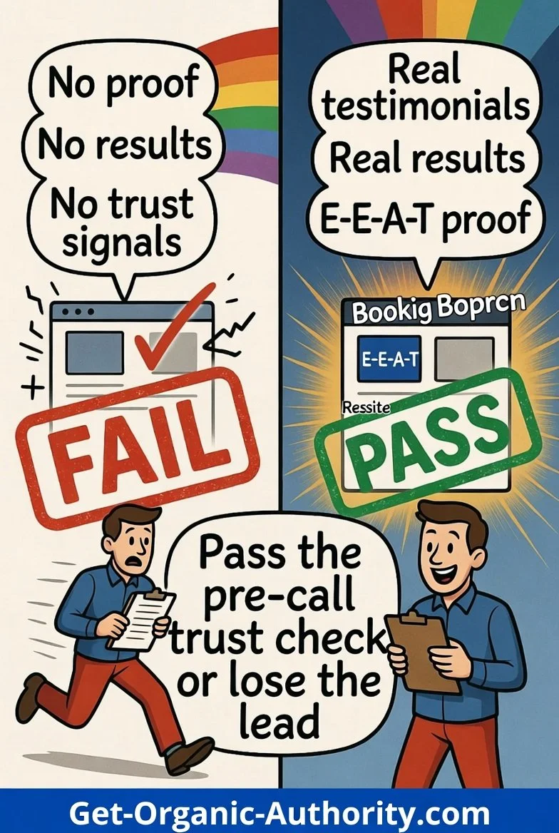 The Pre-Call Trust Check: What Lawyers, Doctors, and Therapists Must Prove Before People Reach Out