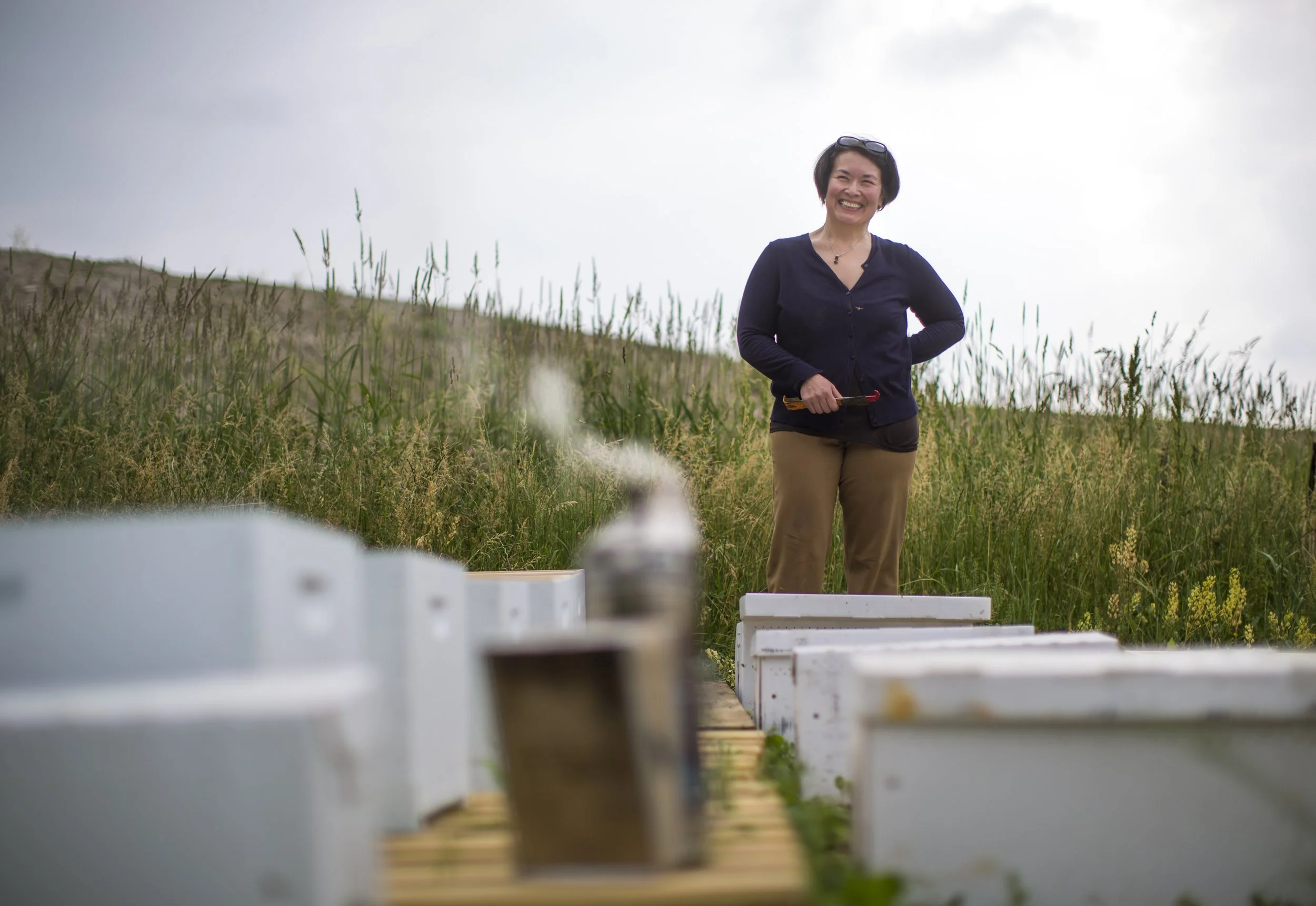  A collection of images featuring candid, editorial and documentary photography showcasing the philanthropic work being done by Ford Motor Co. with beekeepers and pollinators in Dearborn and Detroit, Michigan 