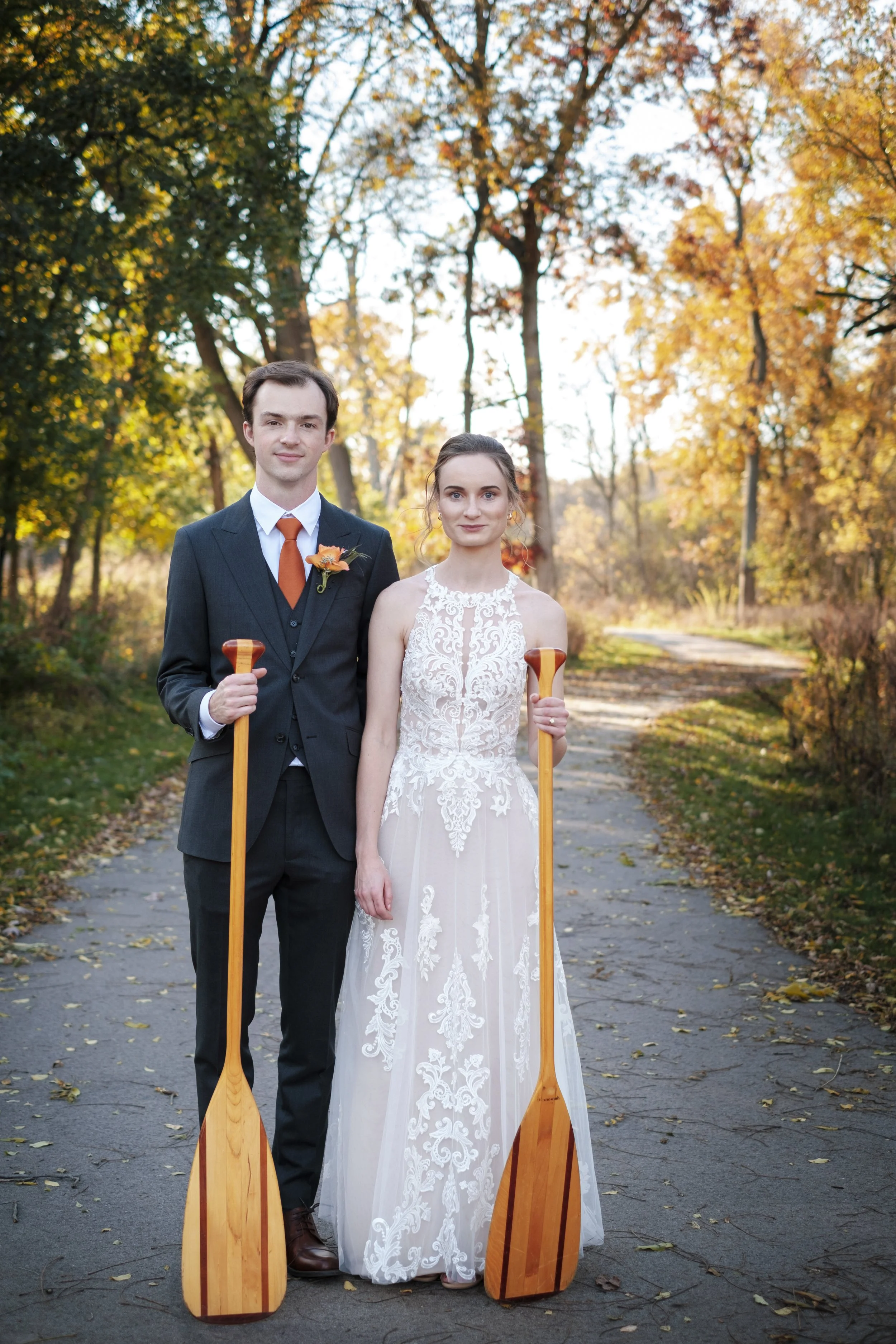Tom and Mackenzie. Newlyweds in Ann Arbor.