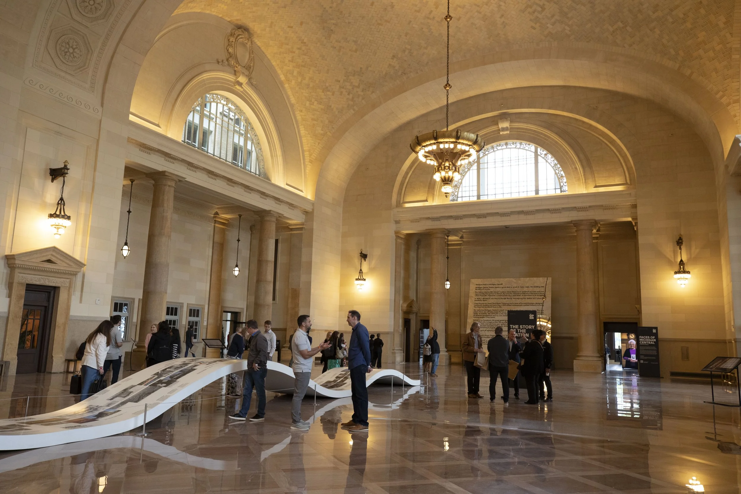  A collection of candid, editorial and documentary photography showcasing the work and revitalization of Michigan Central Station by Ford Motor Co. in Detroit, Michigan. Documented by Michigan Photojournalist Charlotte Smith 