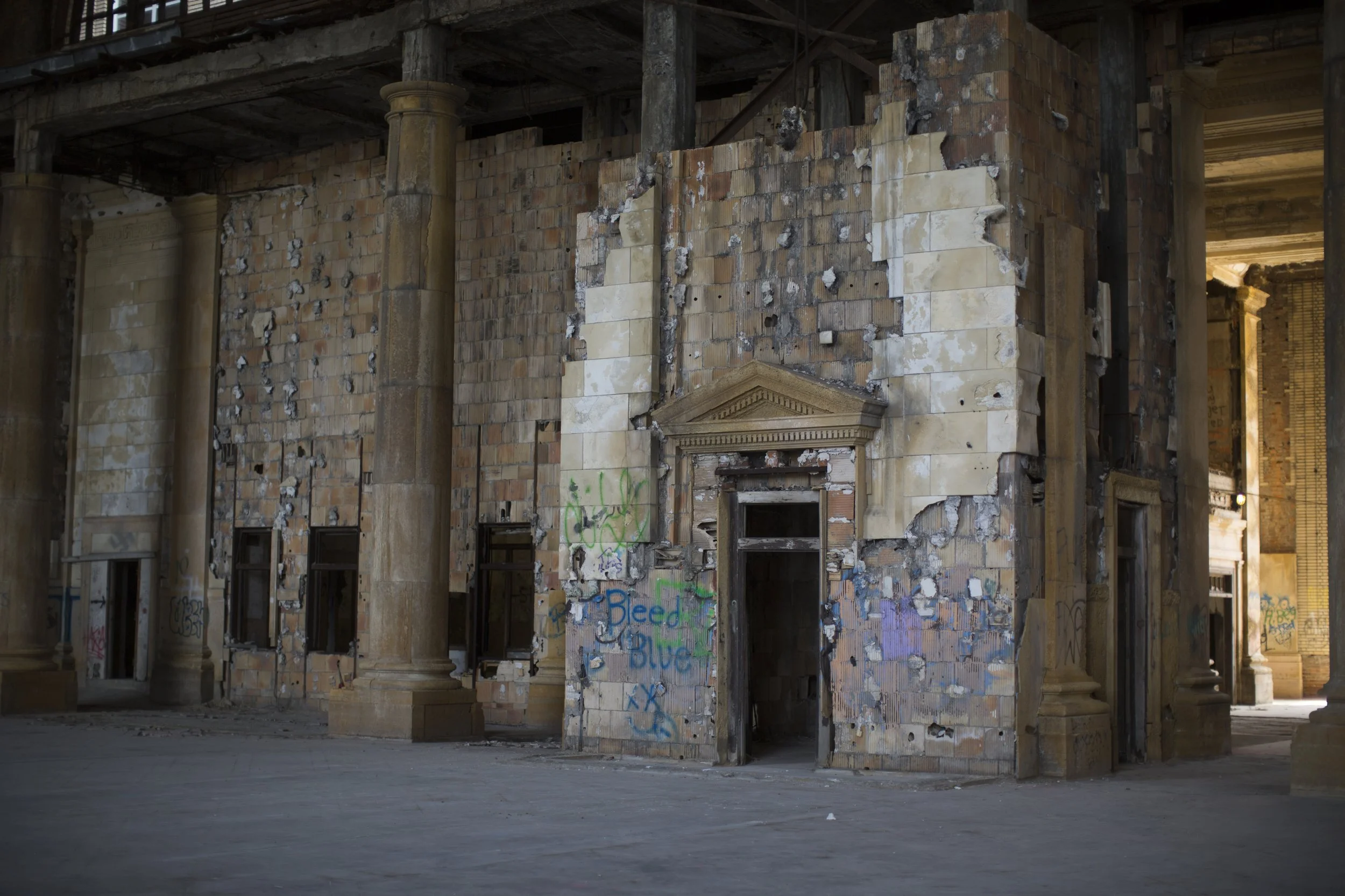  A collection of candid, editorial and documentary photography showcasing the work and revitalization of Michigan Central Station by Ford Motor Co. in Detroit, Michigan. Documented by Michigan Photojournalist Charlotte Smith 