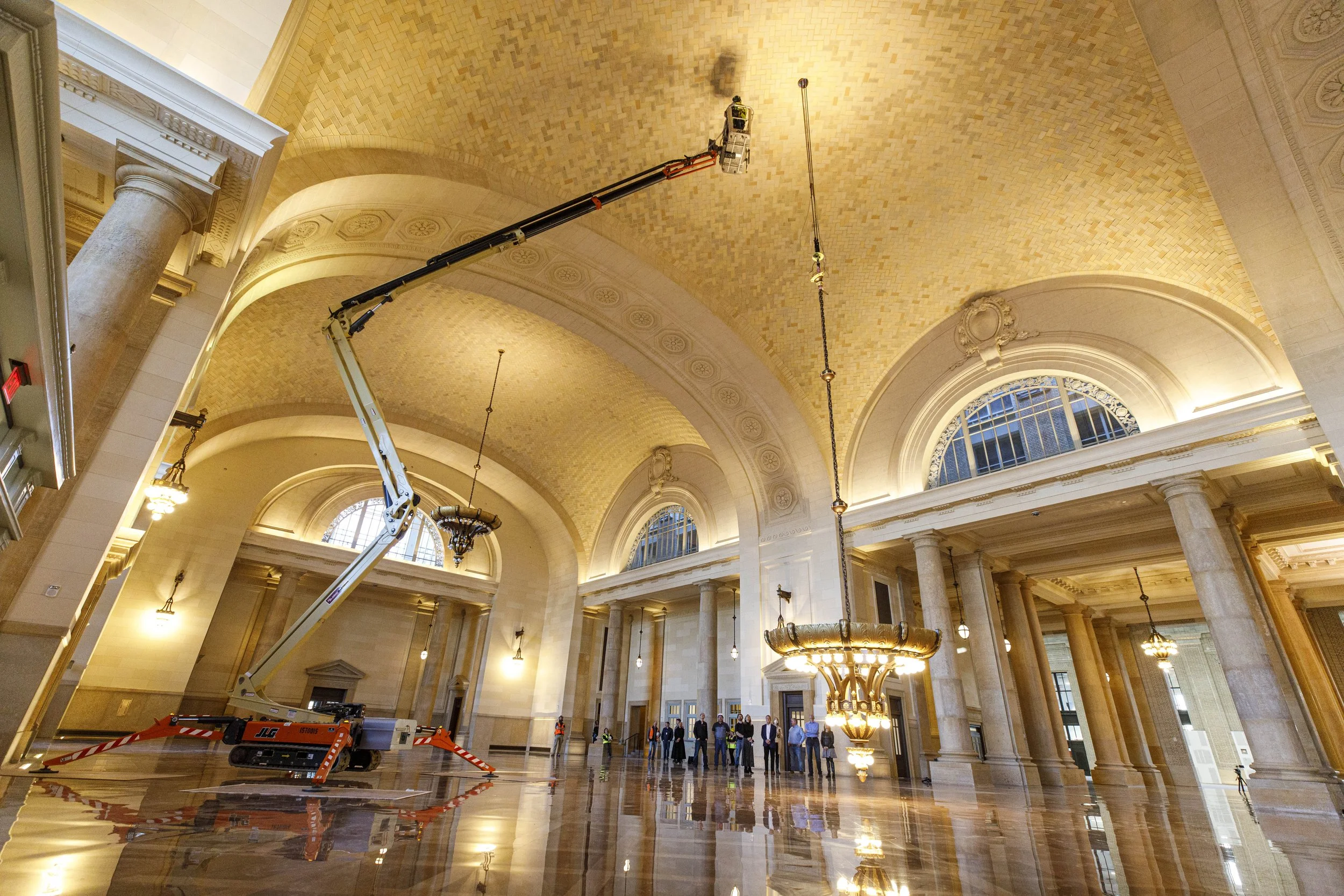  A collection of candid, editorial and documentary photography showcasing the work and revitalization of Michigan Central Station by Ford Motor Co. in Detroit, Michigan. Documented by Michigan Photojournalist Charlotte Smith 