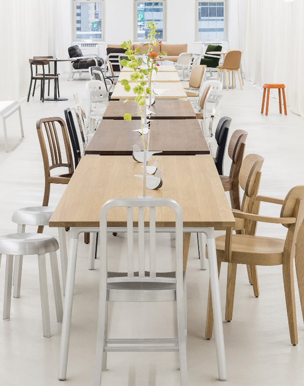 Emeco: Kino, ZaZa, Navy Lounge Rocker