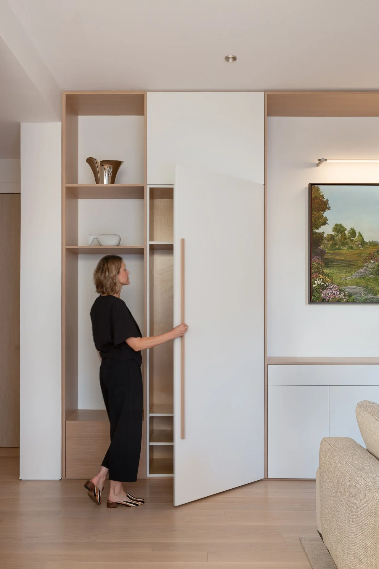 Interior designer Andrea Jae Studio in her Scandinavian style design of this Kerrisdale penthouse