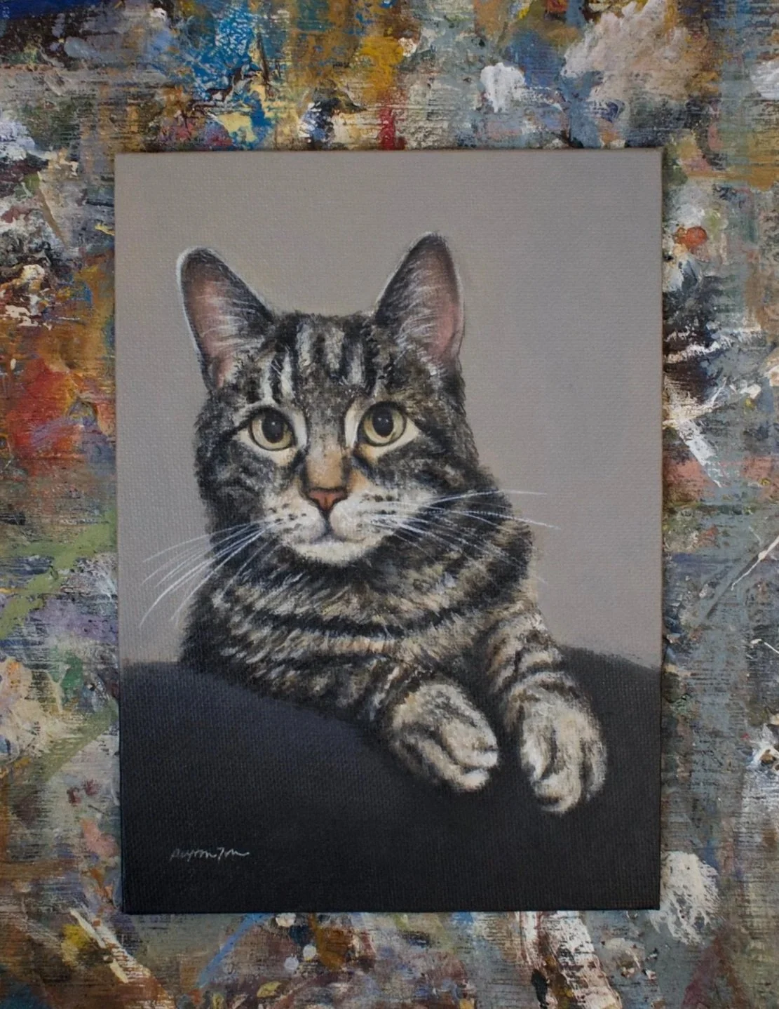 Cat Commission Painting 5x7