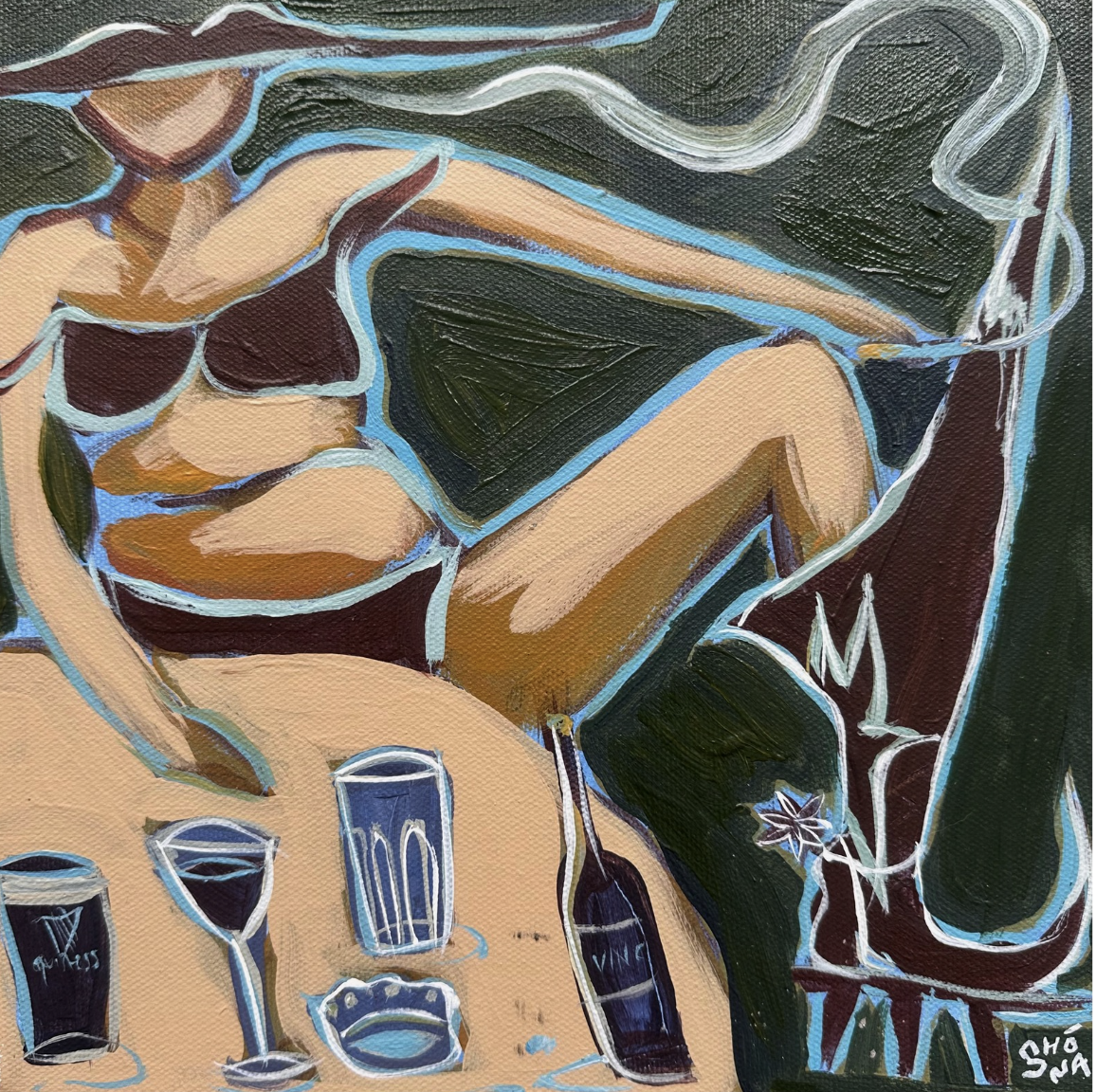 Even cowgirls get the blues_belly out