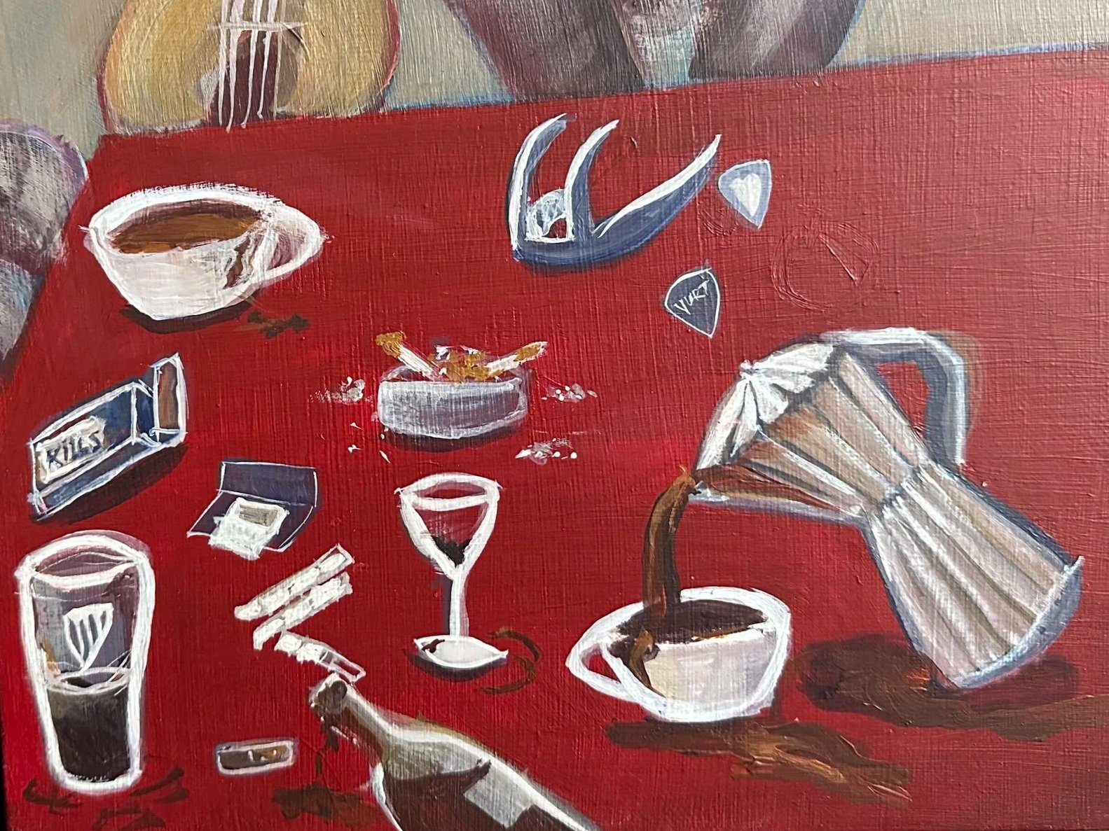 'the morning after the afters'
acrylic on canvas