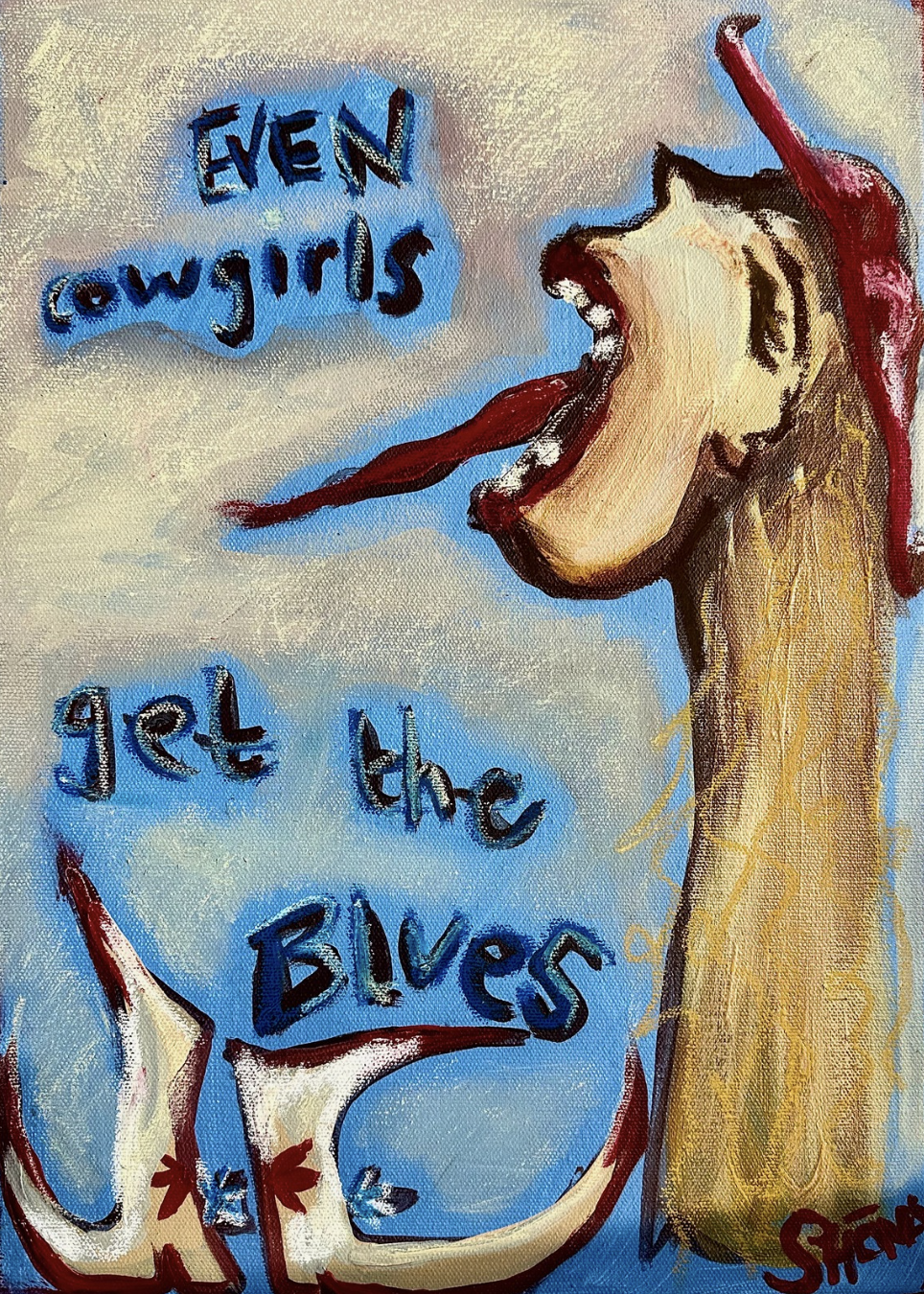 Even cowgirls get the blues_scream