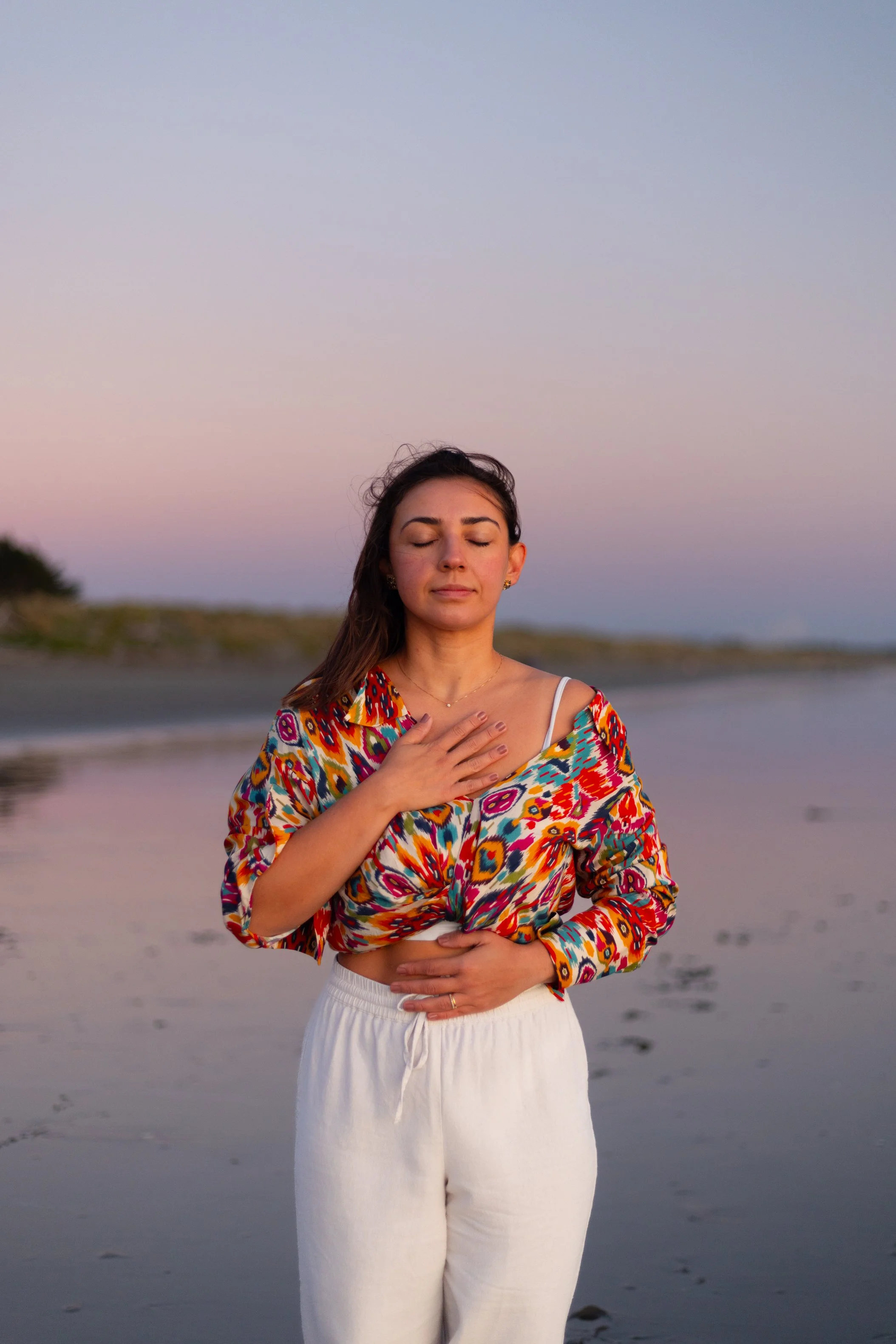 Luana, holistic massage therapist and founder of New Moon Wellness Christchurch