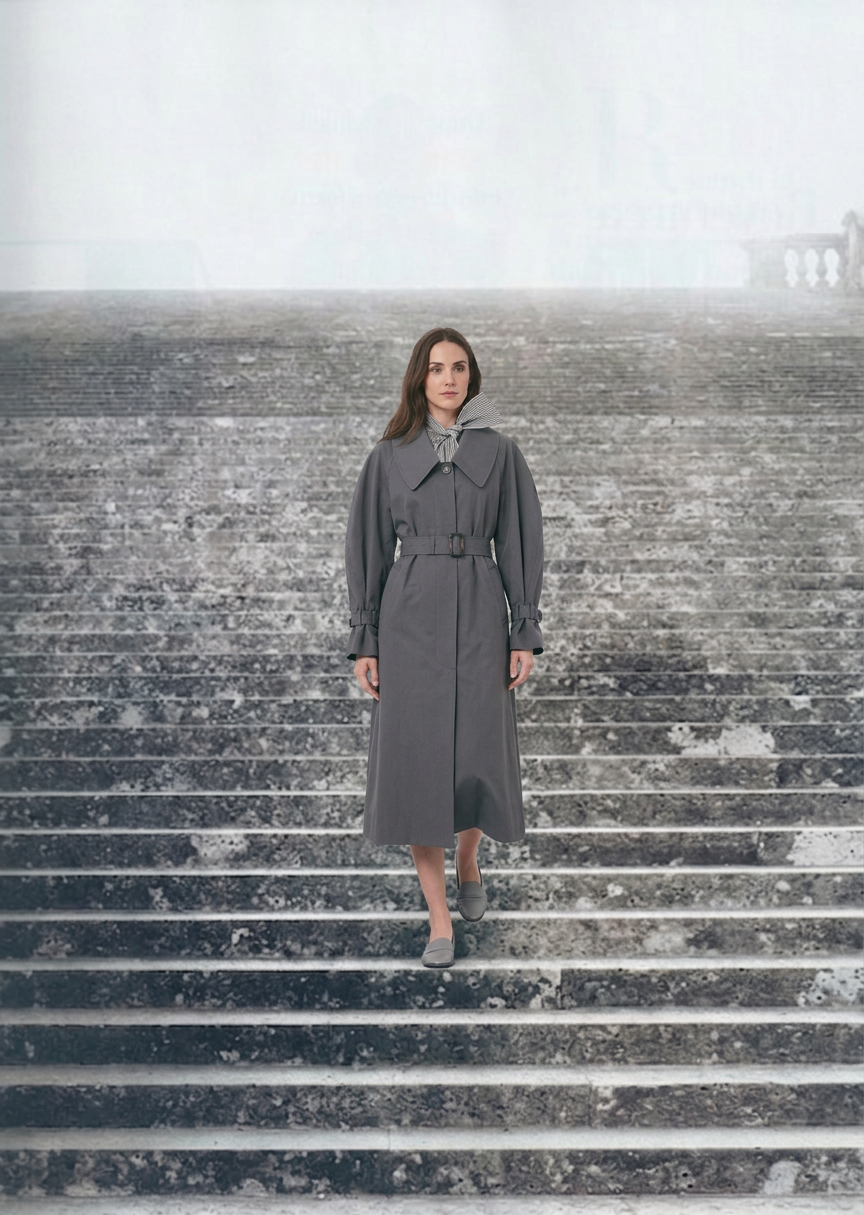 Firefly_Gemini Flash_model walking on the stairs 367172.png