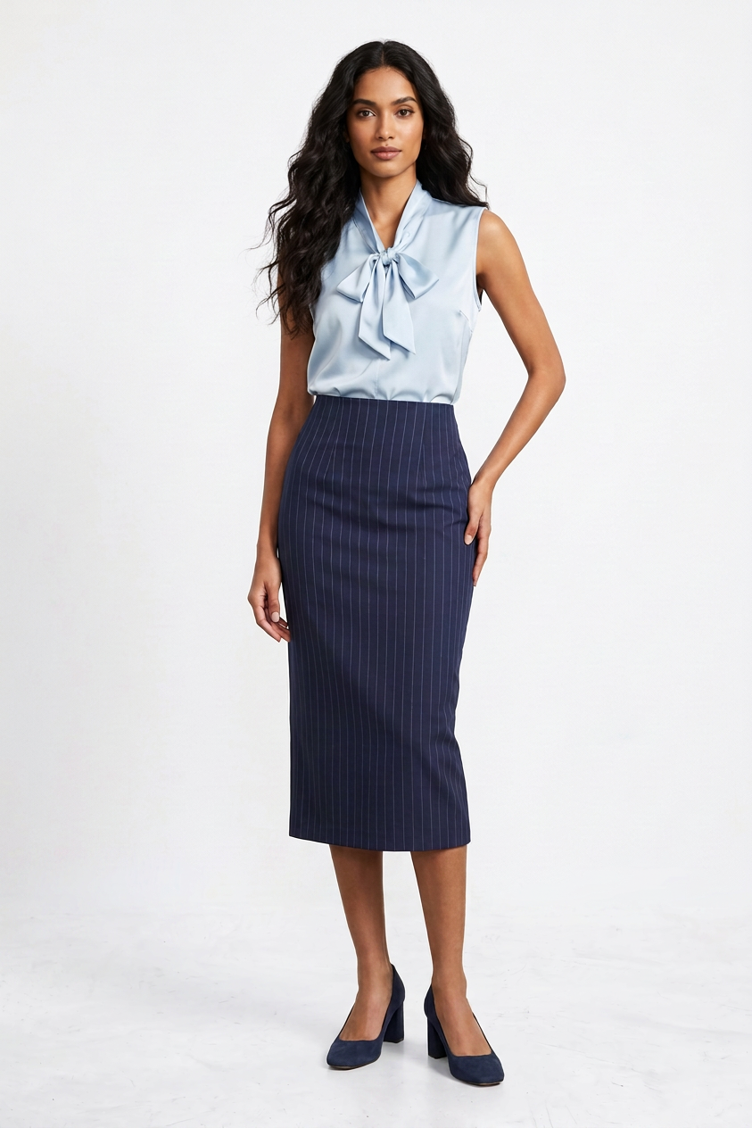 Salome Bow Tie Sleeveless Top