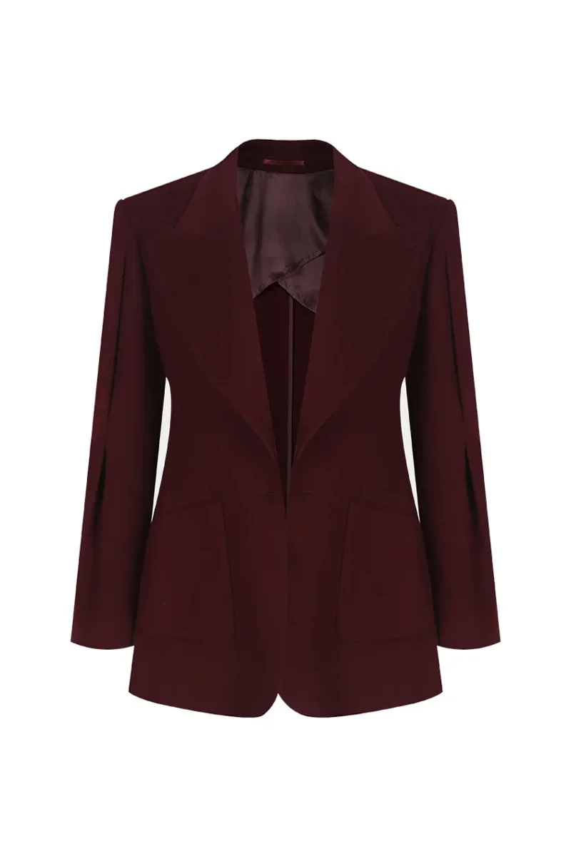 90%Wool 10%Cashmere - Burgandy