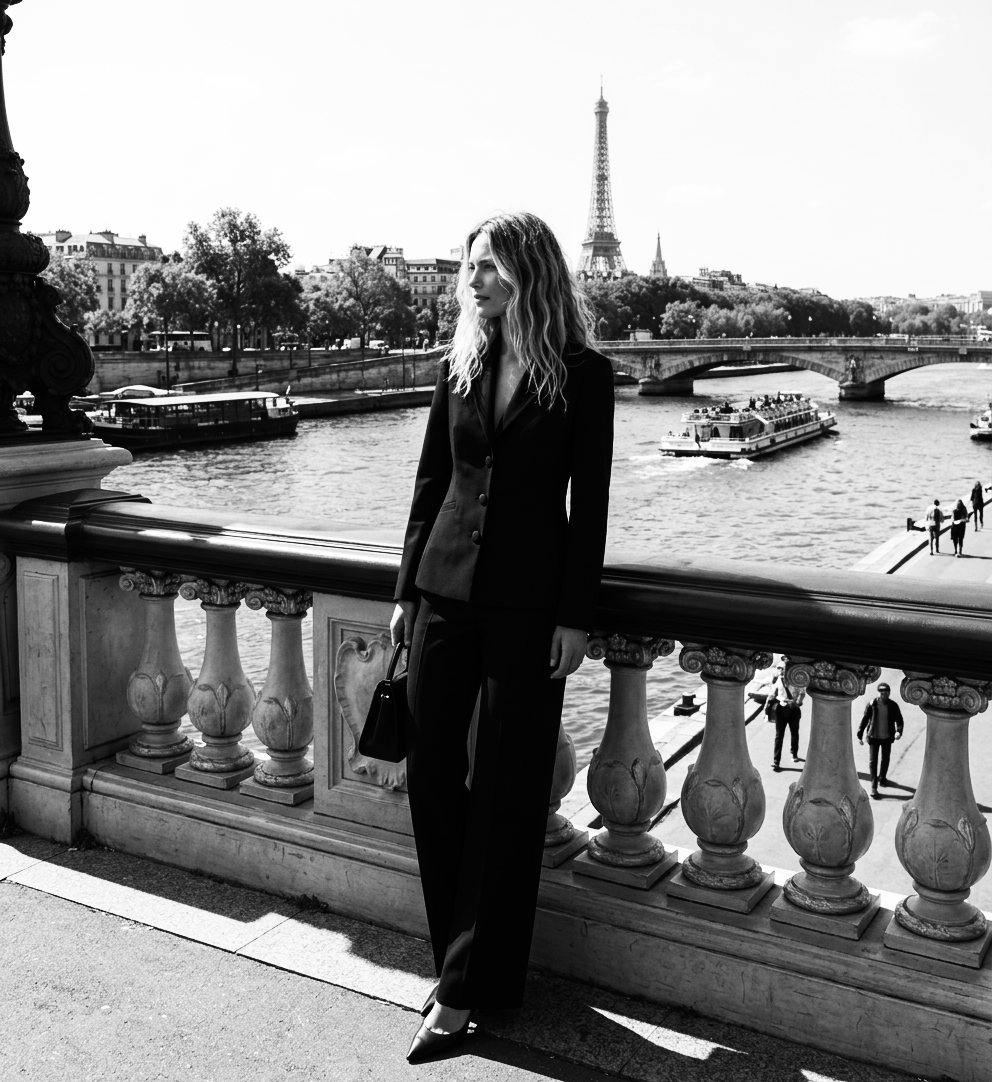 Firefly_Gemini Flash_MODEL POSING ON THE Pont Alexandre III BRIDGE  LOOKING OUT ON TO WATER 153853.png