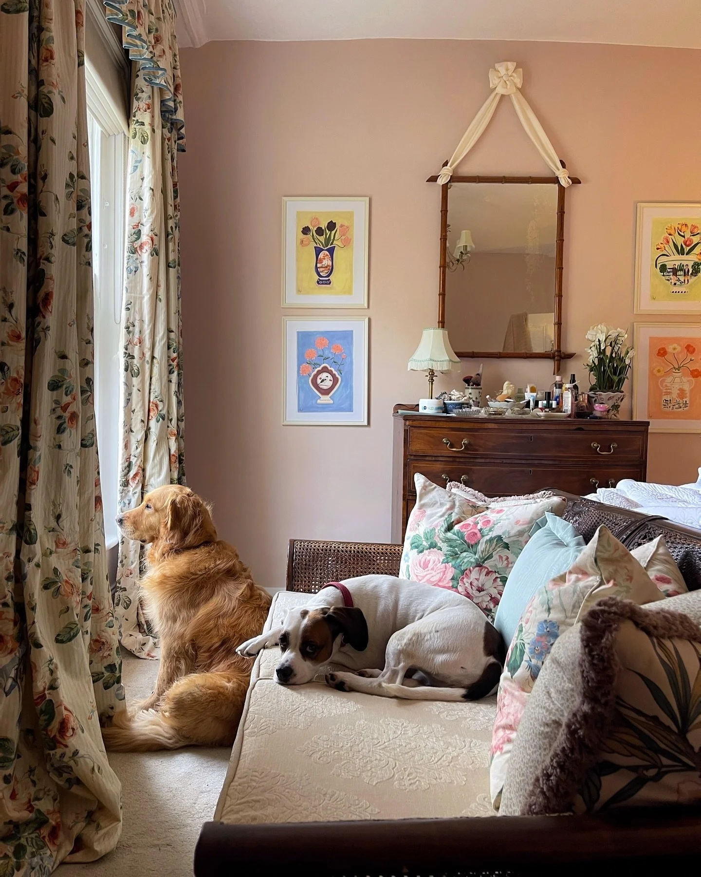 Bedrooms lately (and dogs)
.
Christmas doesn&rsquo;t touch our bedrooms because my madness has to be stopped somewhere. Only one of these photos doesn&rsquo;t include a furry friend and I can&rsquo;t believe I was ever the sort of person who thought 