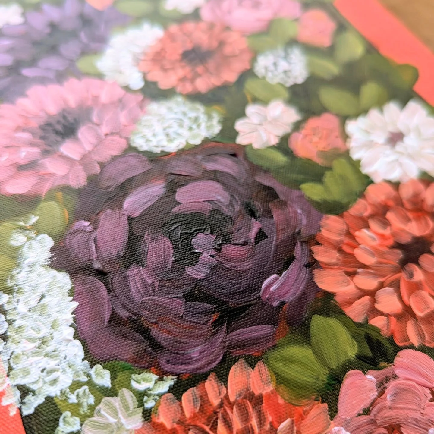 🏵️A close up of a recent Bible I painted. Almost as beautiful as the Words inside. She's available now on my website. Perfect gift for yourself or someone special! 🏵️ CSB Women's Bible, space for journaling or notes, devotions and reading plans ins
