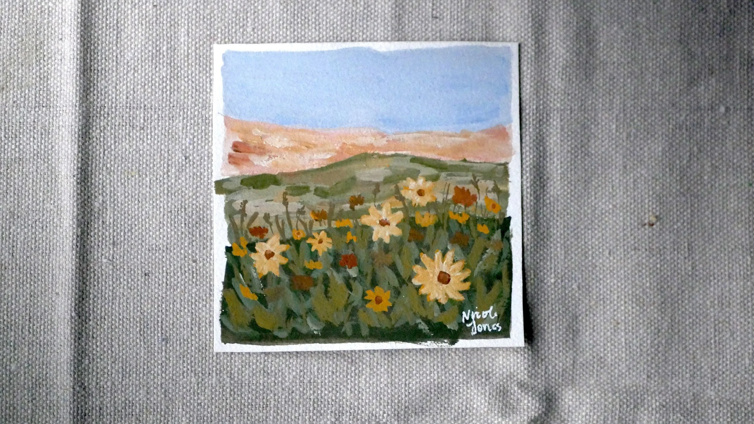 "Yellow is the Daisy" Original Painting