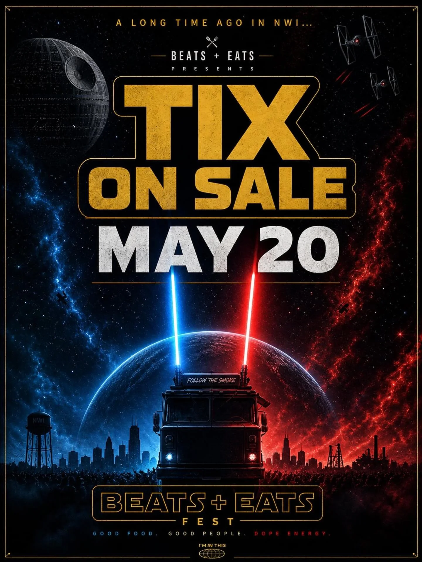 MAY THE 4th BE WITH YOU!

Tix are going on sale May 20th!

#maythe4thbewithyou #indianafest #indianafestivals #beatsandeats #beatsandeatsfest