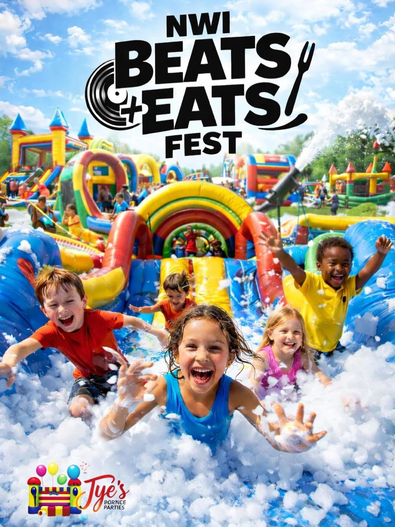 NO hype. JUST MOVES!

This August we are partnering up with @tyesbouncehouse to give all of the youngins&rsquo; a time of a lifetime. 

Foam party for the kids, obstacle courses, bounce houses. Imagine you&rsquo;re eating a hotdog or your fav taco an