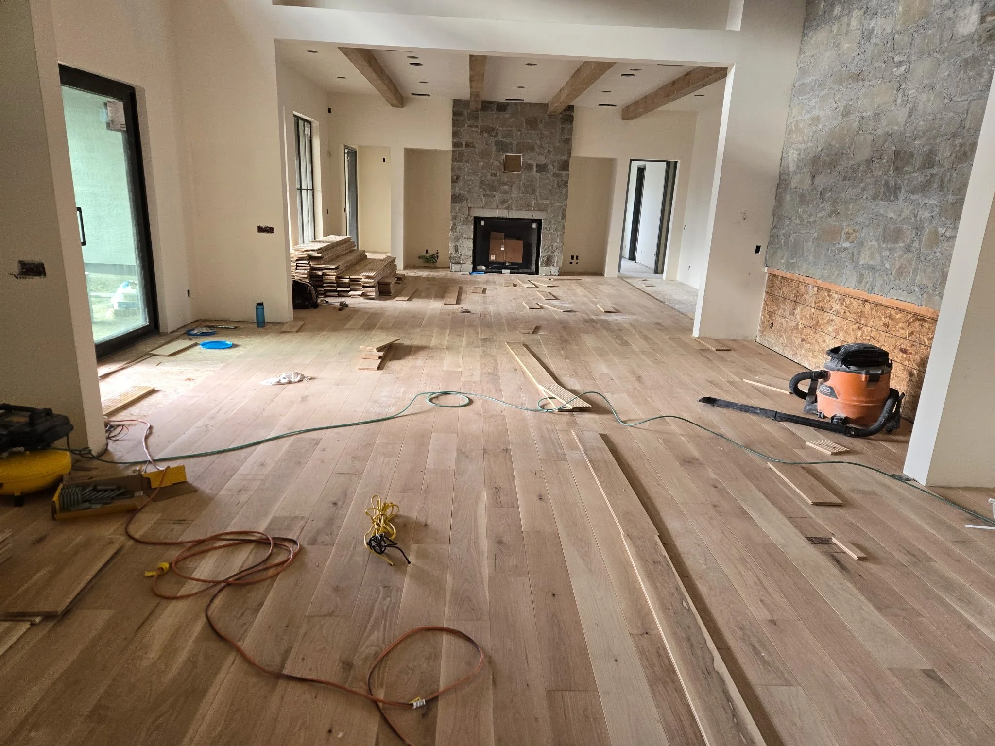 7" wide white oak 