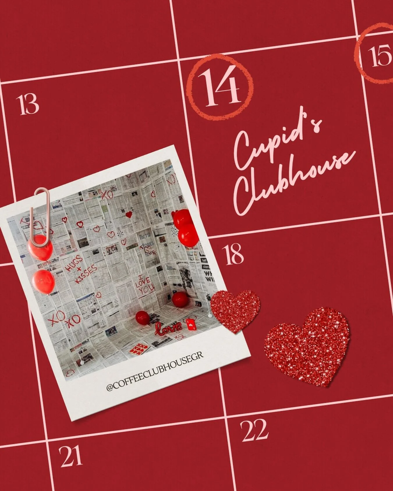 Valentine&rsquo;s Weekend Open Play ❣️

Celebrate the weekend with us! Join us for Valentine&rsquo;s Open Play at &ldquo;Cupid&rsquo;s Clubhouse&rdquo; with a festive photo backdrop to capture sweet moments and complimentary donuts to enjoy! 📸🍩❤️

