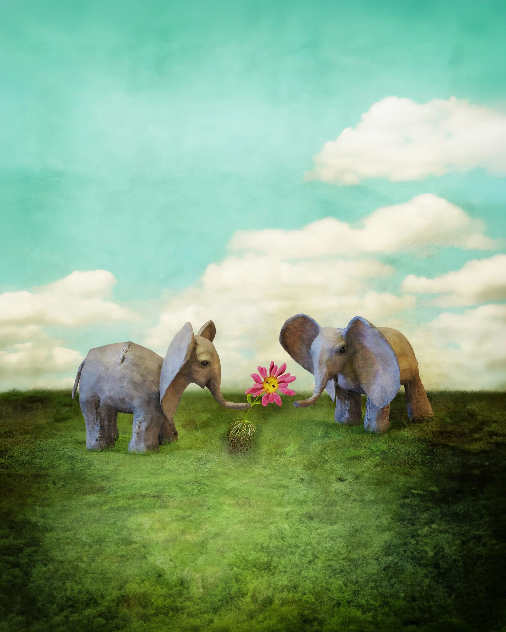 elephant love – art print