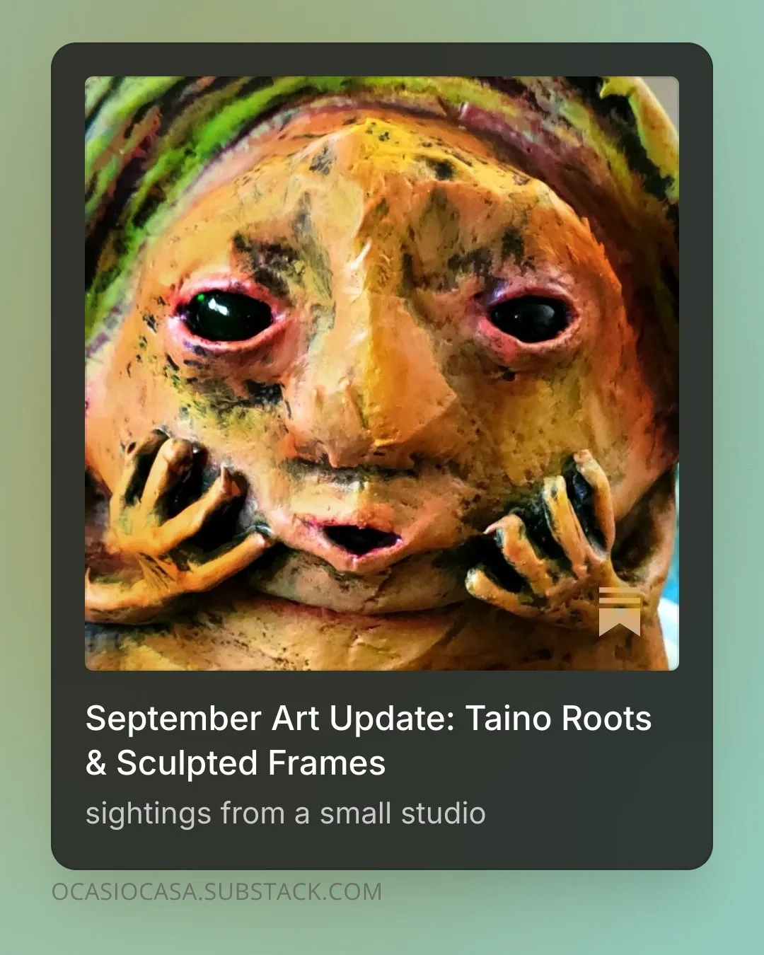 September Art Update: Taino Roots &amp; Sculpted Frames