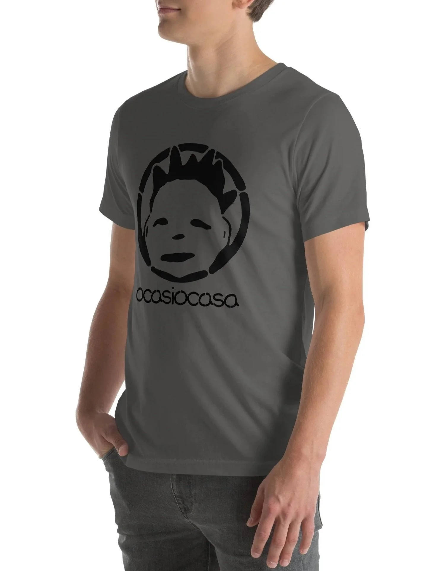 ocasiocasa asphalt grey unisex t-shirt