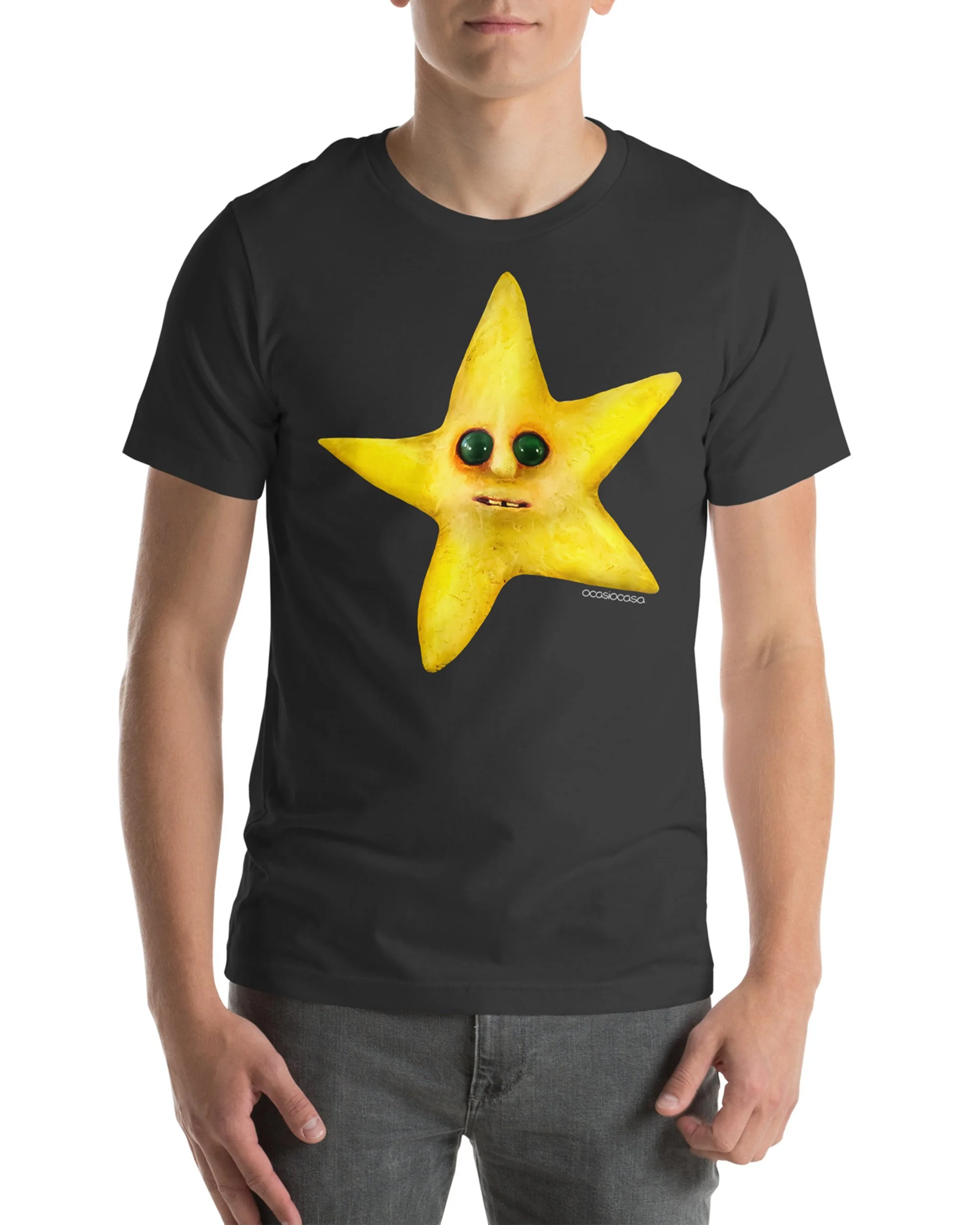 seth the big yellow star dark grey unisex t-shirt