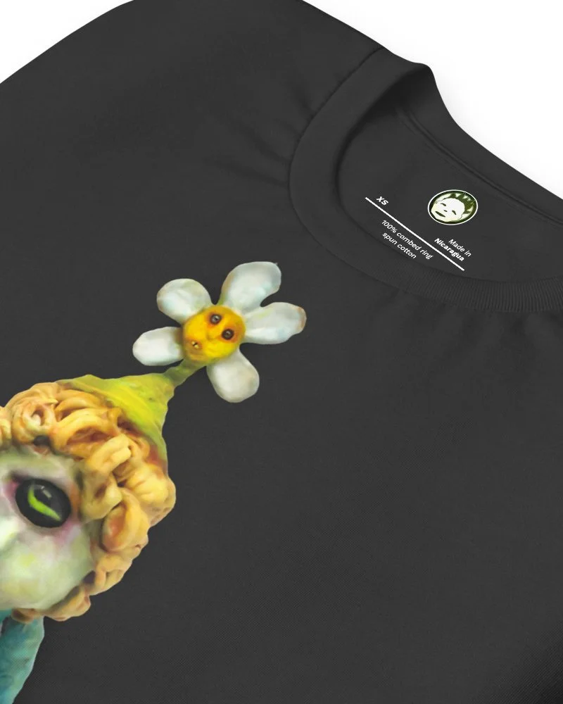 spring the one eyed flower sprout dark grey unisex tshirt (5).jpg