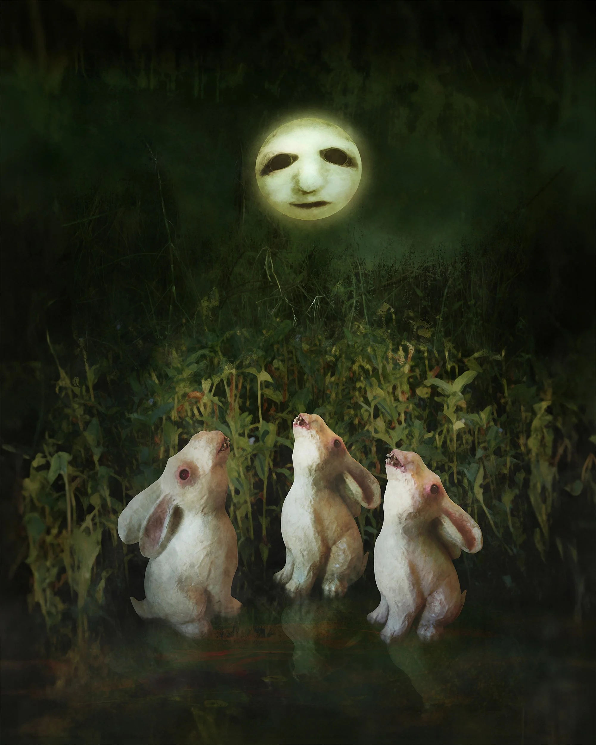 rabbit howls – art print